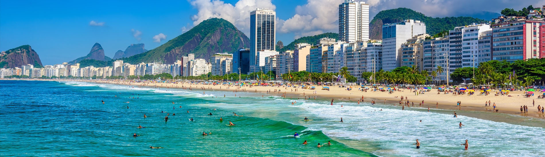 Copacabana beach in Rio de Janeiro