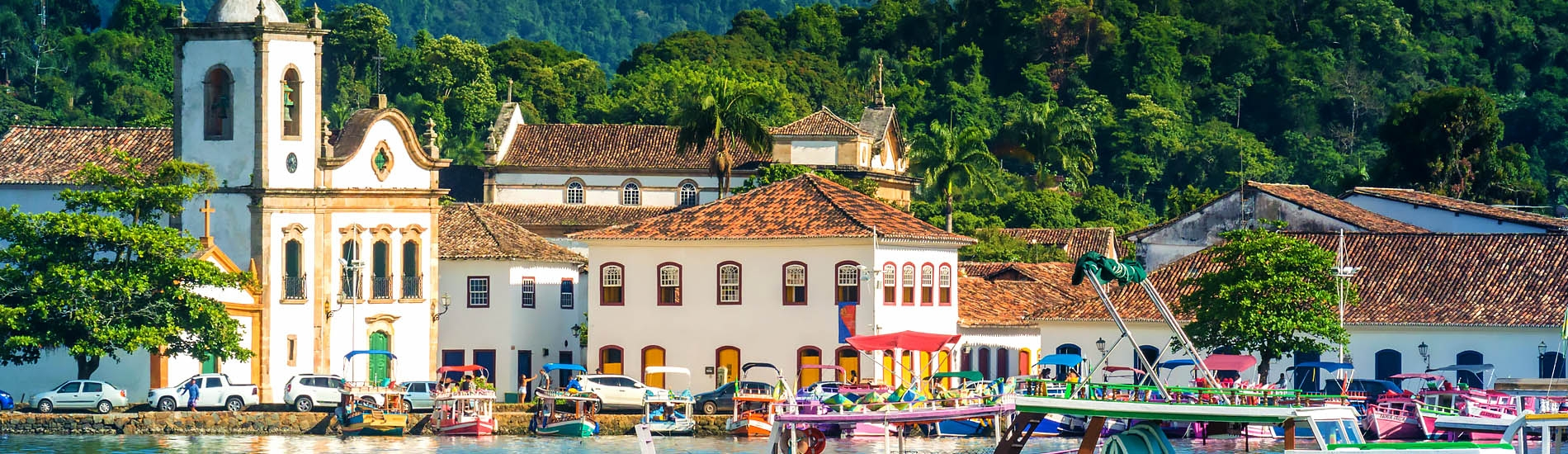 Panoramic view of Paraty village